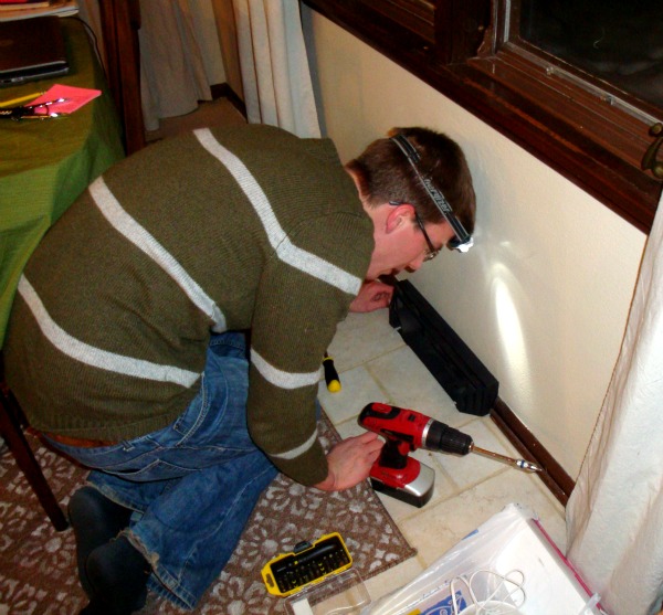 head lamp; fashionably spray-painted vent. 